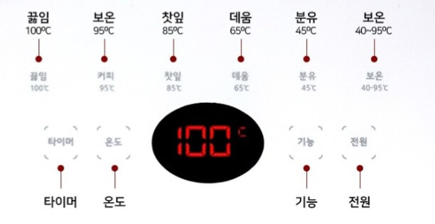 무선전기주전자 허브 유리티포트 기능